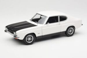 Ford Capri Mk1 RS 2600 Weiss Schwarz Minichamps 1:18 150089078 Metall
