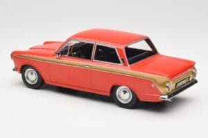Ford Cortina Lotus Red & Gold Stripe MCG 1:18 MCG18532 Metall – Bild 5 von 6