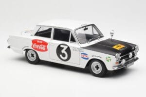 Ford Cortina Mk1 #3 P. Hughes / B. Young African Safari Rally 1964 AUTOart 1:18 86428 Metall – Bild 6 von 8