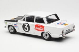 Ford Cortina Mk1 #3 P. Hughes / B. Young African Safari Rally 1964 AUTOart 1:18 86428 Metall – Bild 7 von 8