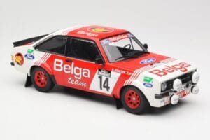 Ford Escort Mk2 RS 1800 #14 Droogmans / Joosten Belga 3rd Place Lotto Haspengouw Rally 1983 Minichamps 1:18 155838714 Metall – Bild 4 von 6