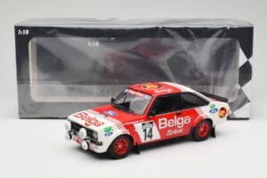 Ford Escort Mk2 RS 1800 #14 Droogmans / Joosten Belga 3rd Place Lotto Haspengouw Rally 1983 Minichamps 1:18 155838714 Metall – Bild 6 von 6