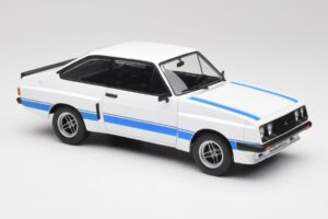 Ford Escort Mk2 RS 2000 X-Pack Diamond Weiss & Blau Stripe MCG 1:18 MCG18350 Metall – Bild 4 von 6