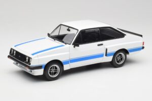 Ford Escort Mk2 RS 2000 X-Pack Diamond Weiss & Blau Stripe MCG 1:18 MCG18350 Metall