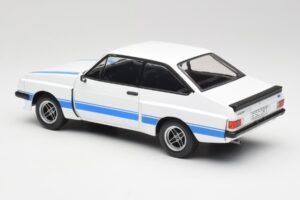 Ford Escort Mk2 RS 2000 X-Pack Diamond Weiss & Blau Stripe MCG 1:18 MCG18350 Metall – Bild 5 von 6