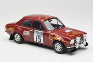 Ford Escort RS 1600 Mk1 #15 M. Alen / I. Kivimäki RAC Rally 1974 IXO 1:18 18RMC047B Metall – Bild 4 von 6