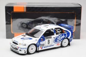 Ford Escort WRC #8 B. Thiry / S. Prevot RAC Rally 1998 IXO 1:18 18RMC170B Metall – Bild 6 von 6