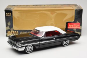 Ford Galaxie 500 Schwarz Sun Star 1:18 1442 Metall – Bild 8 von 8