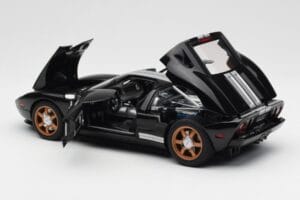 Ford GT Schwarz Mit Weissen Streifen AUTOart 1:18 73023 Metall – Bild 5 von 8