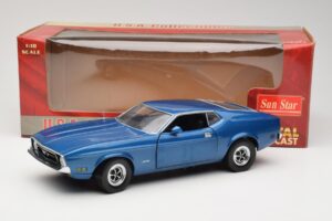 Ford Mustang SportsRoof Blau Sun Star 1:18 3612 Metall – Bild 8 von 8