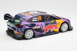 Ford Puma Rally1 #19 S. Loeb / I. Galmiche Rally Monte Carlo Winner 2022 IXO 1:18 18RMC110 Metall – Bild 2 von 6