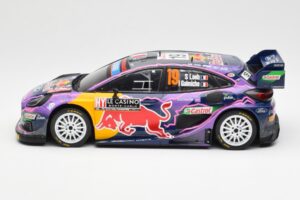 Ford Puma Rally1 #19 S. Loeb / I. Galmiche Rally Monte Carlo Winner 2022 IXO 1:18 18RMC110 Metall – Bild 3 von 6