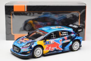 Ford Puma Rally1 #8 O. Tanak / M. Jarveoja 3rd Rally Central Europe 2023 IXO 1:18 18RMC187 Metall – Bild 6 von 6