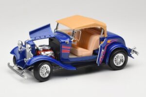 Ford Roadster Street Rod Blau with Fire Road Signature 1:18 92249 Metall – Bild 2 von 8