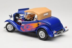 Ford Roadster Street Rod Blau with Fire Road Signature 1:18 92249 Metall – Bild 5 von 8