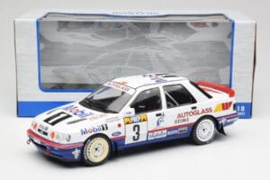 Ford Sierra RS Cosworth 4x4 #3 M. Biasion / T. Siviero Rally Monte Carlo 1992 MCG 1:18 MCG18355R Metall – Bild 6 von 6
