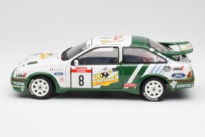 Ford Sierra RS Cosworth #8 D. Auriol / B. Occelli Rally Tour de Corse 1988 AUTOart 1:18 88812 Metall – Bild 4 von 8