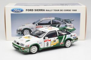 Ford Sierra RS Cosworth #8 D. Auriol / B. Occelli Rally Tour de Corse 1988 AUTOart 1:18 88812 Metall – Bild 8 von 8