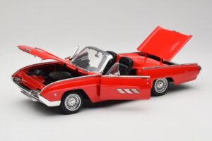 Ford Thunderbird Cabriolet Rot Anson 1:18 30334 Metall – Bild 2 von 8