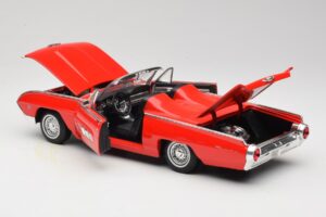 Ford Thunderbird Cabriolet Rot Anson 1:18 30334 Metall – Bild 5 von 8