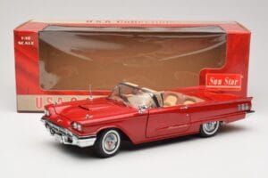 Ford Thunderbird Cabriolet Rot Sun Star 1:18 4311 Metall – Bild 8 von 8