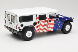 Hummer H1 AM General Gore-Lieberman Humvee America Exoto 1:18 1807 Metall – Bild 3 von 8