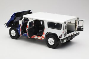 Hummer H1 AM General Gore-Lieberman Humvee America Exoto 1:18 1807 Metall – Bild 5 von 8