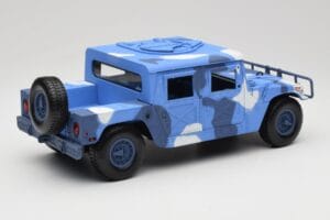 Hummer H1 Humvee Blau & Weiss Motormax 1:18 73157 Metall – Bild 3 von 8