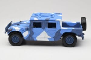 Hummer H1 Humvee Blau & Weiss Motormax 1:18 73157 Metall – Bild 4 von 8