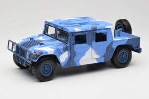 Hummer H1 Humvee Blau & Weiss Motormax 1:18 73157 Metall