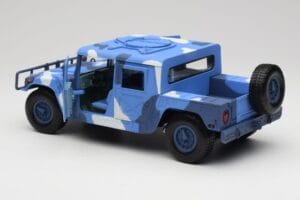 Hummer H1 Humvee Blau & Weiss Motormax 1:18 73157 Metall – Bild 5 von 8