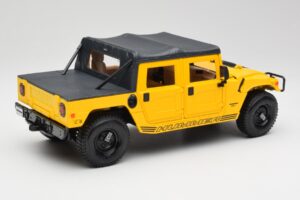 Hummer H1 Soft Top Gelb Maisto 1:18 56041 Metall – Bild 3 von 8
