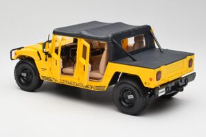 Hummer H1 Soft Top Gelb Maisto 1:18 56041 Metall – Bild 5 von 8