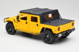 Hummer H1 Soft Top Gelb Maisto 1:18 56041 Metall – Bild 7 von 8