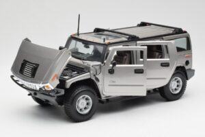 Hummer H2 Silber Maisto 1:18 7449569 Metall – Bild 2 von 8