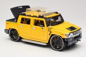 Hummer H2 SUT Concept Gelb Maisto 1:18 31067 Metall – Bild 6 von 8
