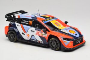 Hyundai i20 N Rally1 #11 T. Neuville / M. Wydaeghe Rally Japan WRC World Champion 2024 IXO 1:18 18RMC228 Metall – Bild 4 von 6