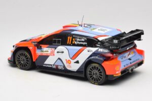 Hyundai i20 N Rally1 #11 T. Neuville / M. Wydaeghe Rally Japan WRC World Champion 2024 IXO 1:18 18RMC228 Metall – Bild 5 von 6