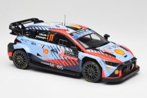 Hyundai i20 N Rally1 WRC #11 T. Neuville / M. Wydaeghe Rally Monte Carlo Winner 2024 IXO 1:18 18RMC194 Metall – Bild 4 von 6