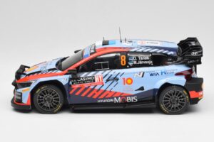 Hyundai i20 N Rally1 WRC #8 O. Tänak / M. Järveoja Rally Monte Carlo Night Version 2024 IXO 1:18 18RMC195 Metall – Bild 3 von 6