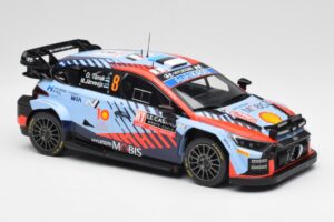 Hyundai i20 N Rally1 WRC #8 O. Tänak / M. Järveoja Rally Monte Carlo Night Version 2024 IXO 1:18 18RMC195 Metall – Bild 4 von 6