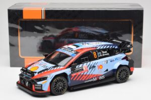 Hyundai i20 N Rally1 WRC #8 O. Tänak / M. Järveoja Rally Monte Carlo Night Version 2024 IXO 1:18 18RMC195 Metall – Bild 6 von 6