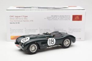 Jaguar C-Type #18 T. Rolt / D. Hamilton 24 Hours of Le Mans Winner 1953 CMC 1:18 M-195 Metall – Bild 6 von 6