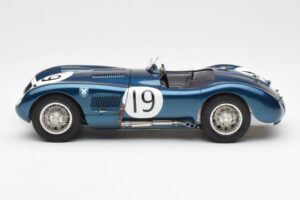 Jaguar C-Type #19 J. Stewart Ecurie Ecosse Goodwood Members Meeting 1954 CMC 1:18 M-192 Metall – Bild 3 von 6