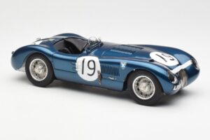 Jaguar C-Type #19 J. Stewart Ecurie Ecosse Goodwood Members Meeting 1954 CMC 1:18 M-192 Metall – Bild 4 von 6
