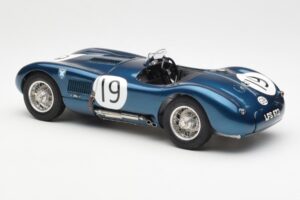 Jaguar C-Type #19 J. Stewart Ecurie Ecosse Goodwood Members Meeting 1954 CMC 1:18 M-192 Metall – Bild 5 von 6