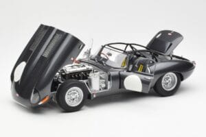 Jaguar E-Type Series 1 Coupe Lightweight Dunkelgrau AUTOart 1:18 73647 Metall – Bild 2 von 8