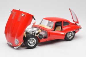 Jaguar E-Type Rot Bburago 1:18 3018 Metall – Bild 2 von 8