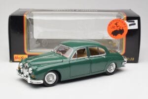 Jaguar Mk II British Racing Grün Maisto 1:18 50287 Metall – Bild 8 von 8