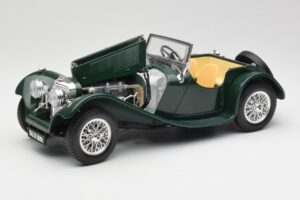 Jaguar SS 100 Roadster Grün Bburago 1:18 3006 Metall – Bild 2 von 8